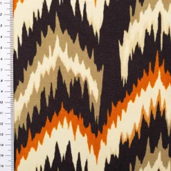 Viskose Jersey Marie Chevron terra schwarz beige von Swafing 1,50m Breite