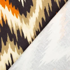 Viskose Jersey Marie Chevron terra schwarz beige von Swafing 1,50m Breite