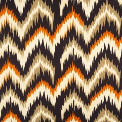 Viskose Jersey Marie Chevron terra schwarz beige von Swafing 1,50m Breite