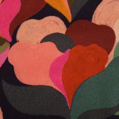 Viskose Stoff für Bekleidung Abigael floral abstrakt bunt 1,45m Breite