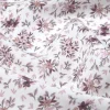 Viskose Stoff für Bekleidung Cleore Streublümchen weiß lila 1,50m Breite