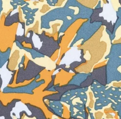 Viskose Stoff für Bekleidung Rox abstrakter Print grün gelb 1,50m Breite