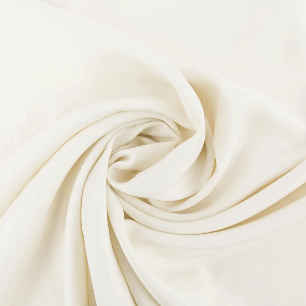 Viskose Stoff Futterstoff Neva Viscon Meterware uni creme 1,40m Breite