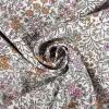 Viskose Stoff Lenzing EcoVero™ Blümchen ecru lila rosa gelb 140 cm Breite