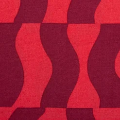 Viskose Stoff Lenzing EcoVero™ Wellen rot 140 cm Breite