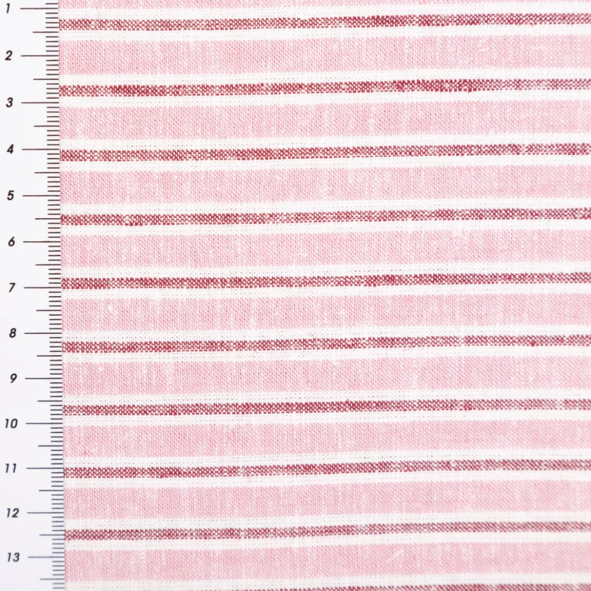 Viskose Stoff mit 30% Leinenanteil Streifen rosa 137cm Breite