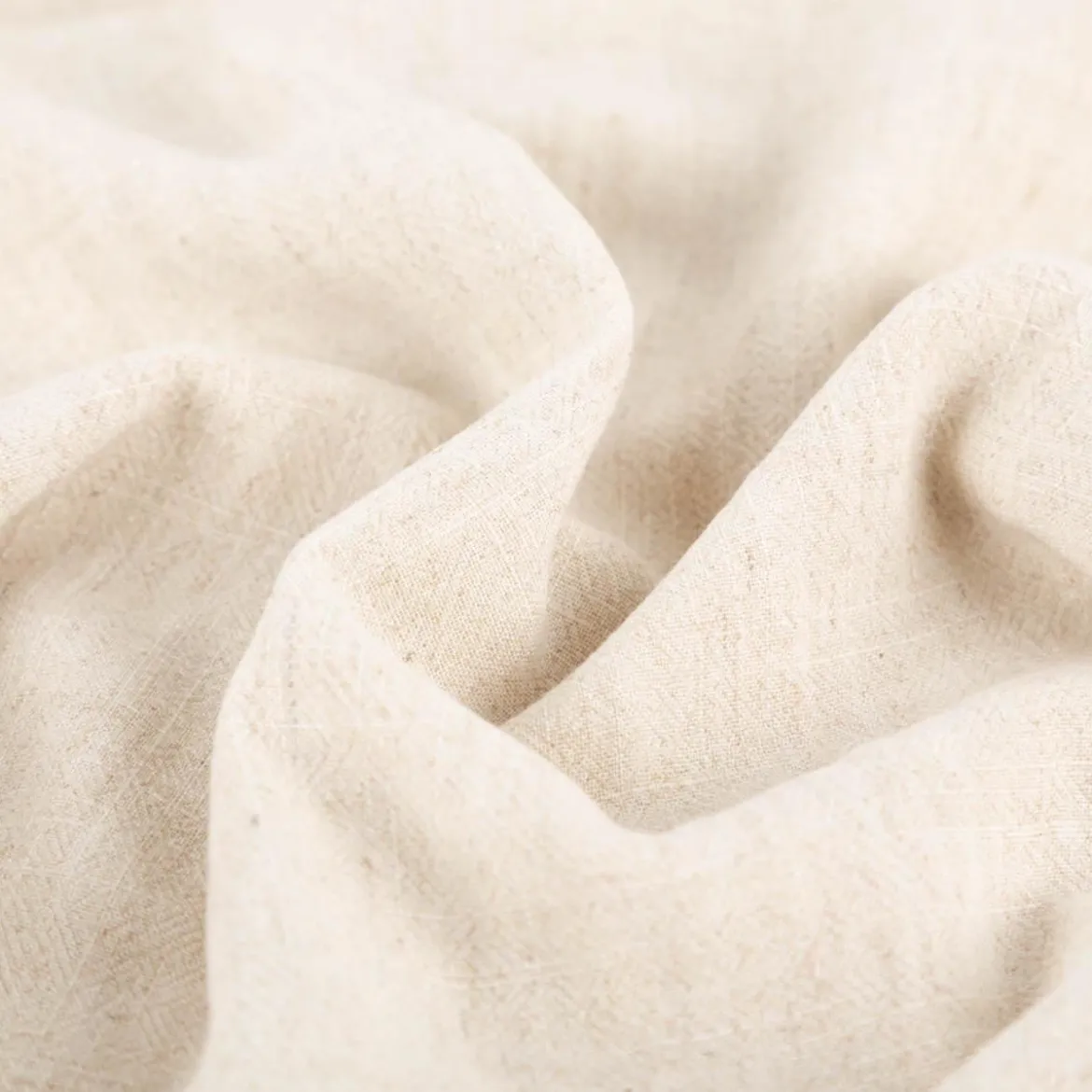 Viskose Stoff mit 30% Leinenanteil Slub natur 1,40m Breite