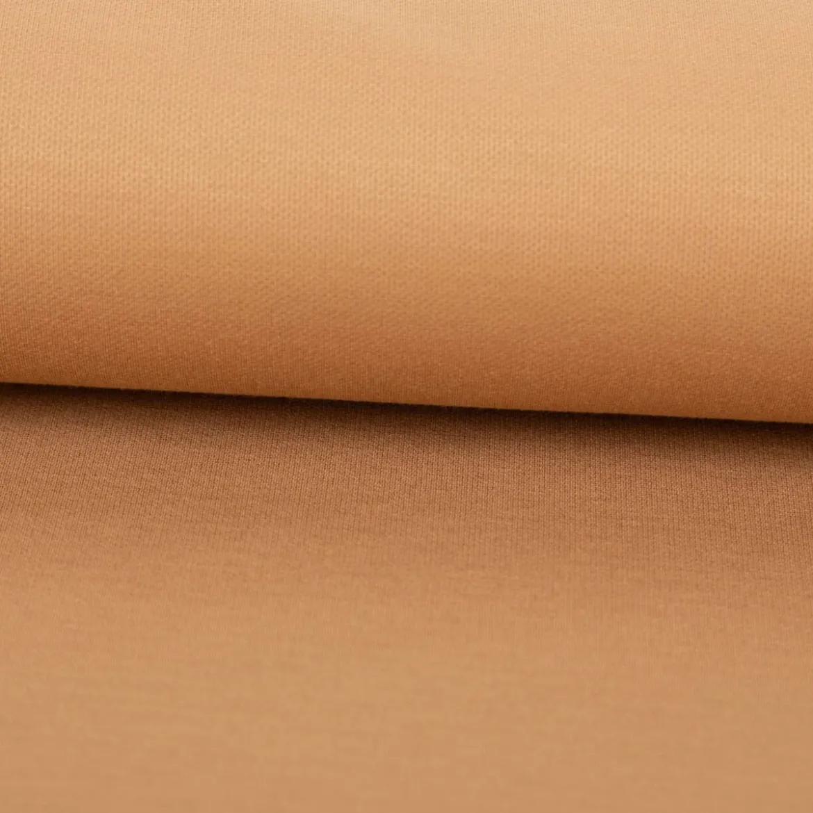 Viskose Stoff Piqué Doppelgewebe Uni Camel 150 cm breit
