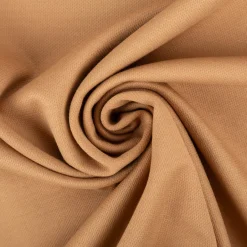 Viskose Stoff Piqué Doppelgewebe Uni Camel 150 cm breit