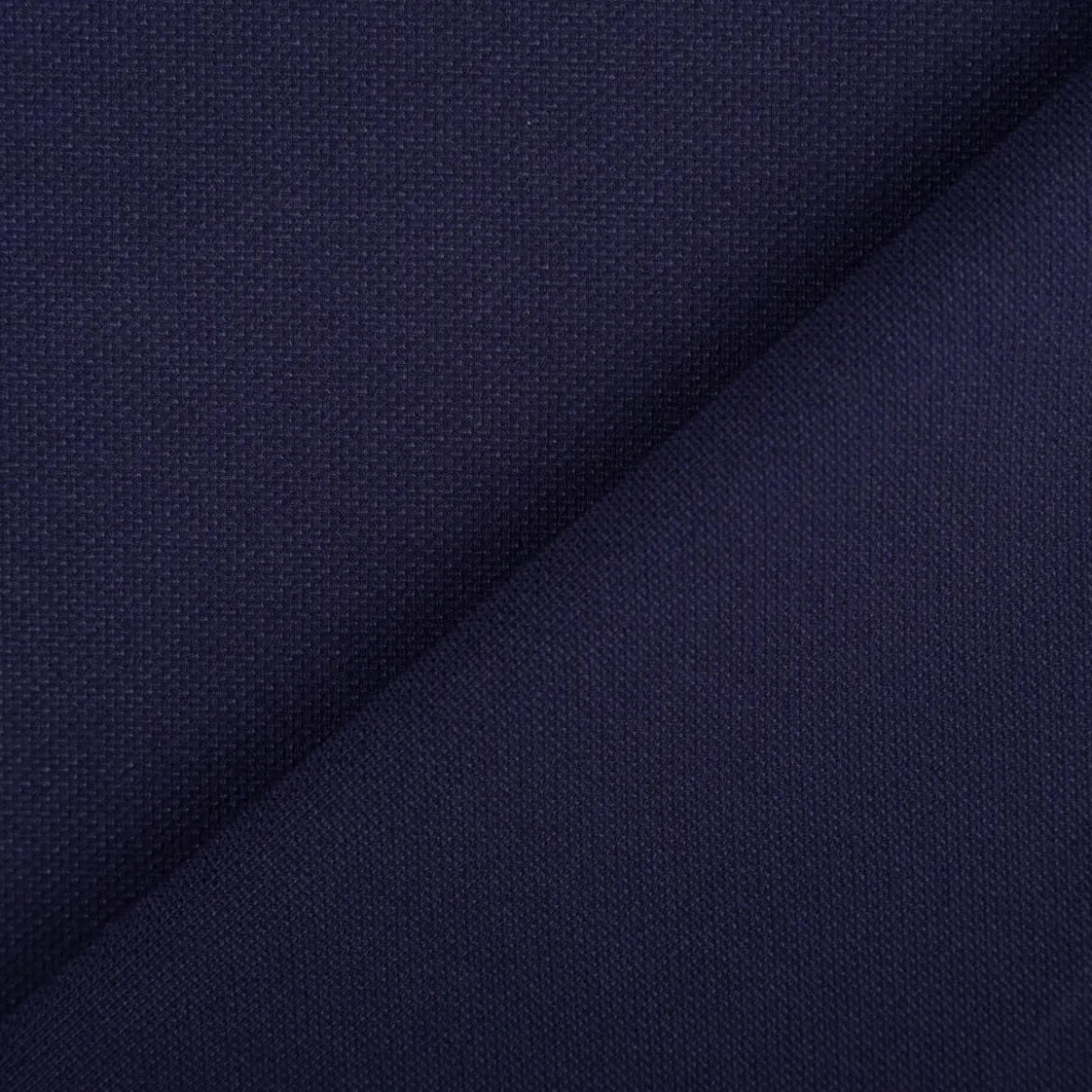 Viskose Stoff Piqué Doppelgewebe uni Marineblau 150 cm breit