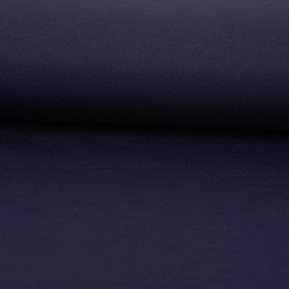 Viskose Stoff Piqué Doppelgewebe uni Marineblau 150 cm breit