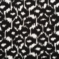 Viskose Stoff Radiance Abstract schwarz weiß 1,40m Breite