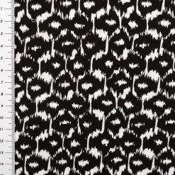 Viskose Stoff Radiance Abstract schwarz weiß 1,40m Breite