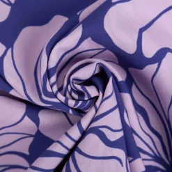 Viskose Stoff Radiance Blüten violett 1,42m Breite