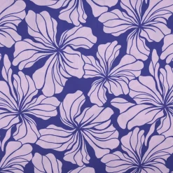 Viskose Stoff Radiance Blüten violett 1,42m Breite