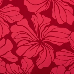 Viskose Stoff Radiance Blüten rot 1,42m Breite
