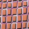 Viskose Stoff Radiance für Bekleidung ABSTRACT Kästchen lachs violett 1,4m Breite