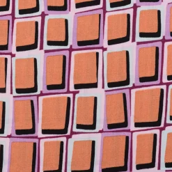 Viskose Stoff Radiance für Bekleidung ABSTRACT Kästchen lachs violett 1,4m Breite