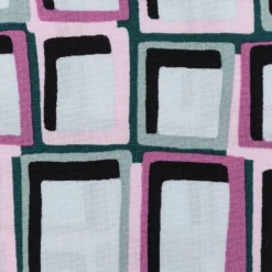 Viskose Stoff Radiance für Bekleidung ABSTRACT Kästchen mint grün lila 1,4m Breite