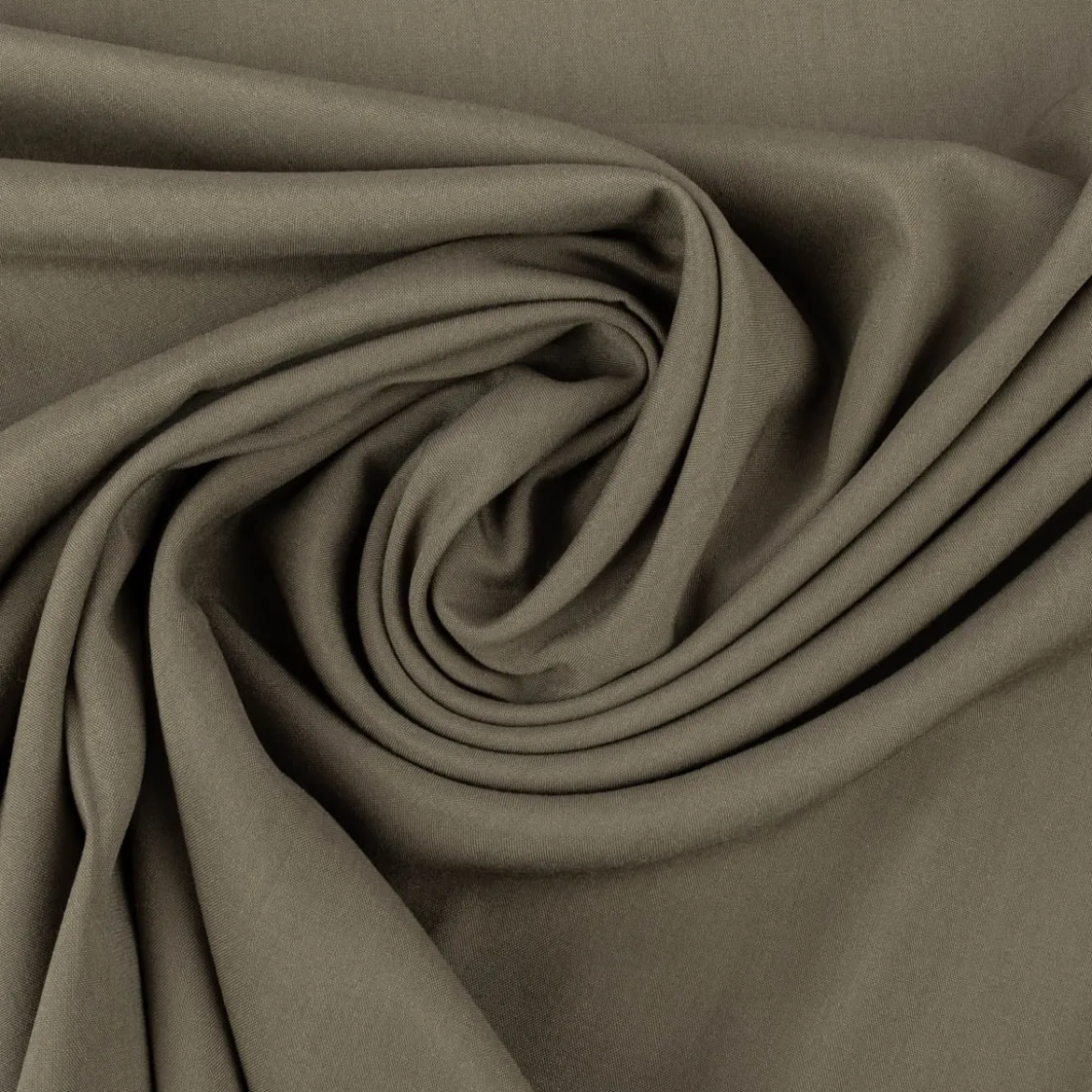 Viskose Stoff Radiance Meterware für Bekleidung uni rauch grün 1,40m Breite