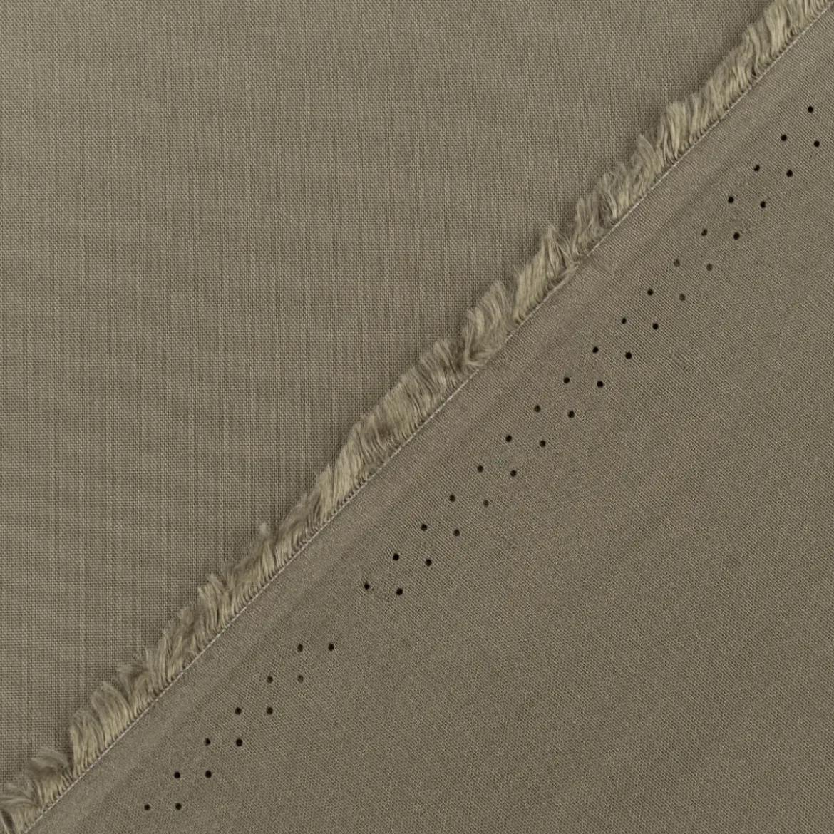 Viskose Stoff Radiance Meterware für Bekleidung uni rauch grün 1,40m Breite