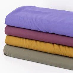 Viskose Stoff Radiance Meterware für Bekleidung uni rauch grün 1,40m Breite
