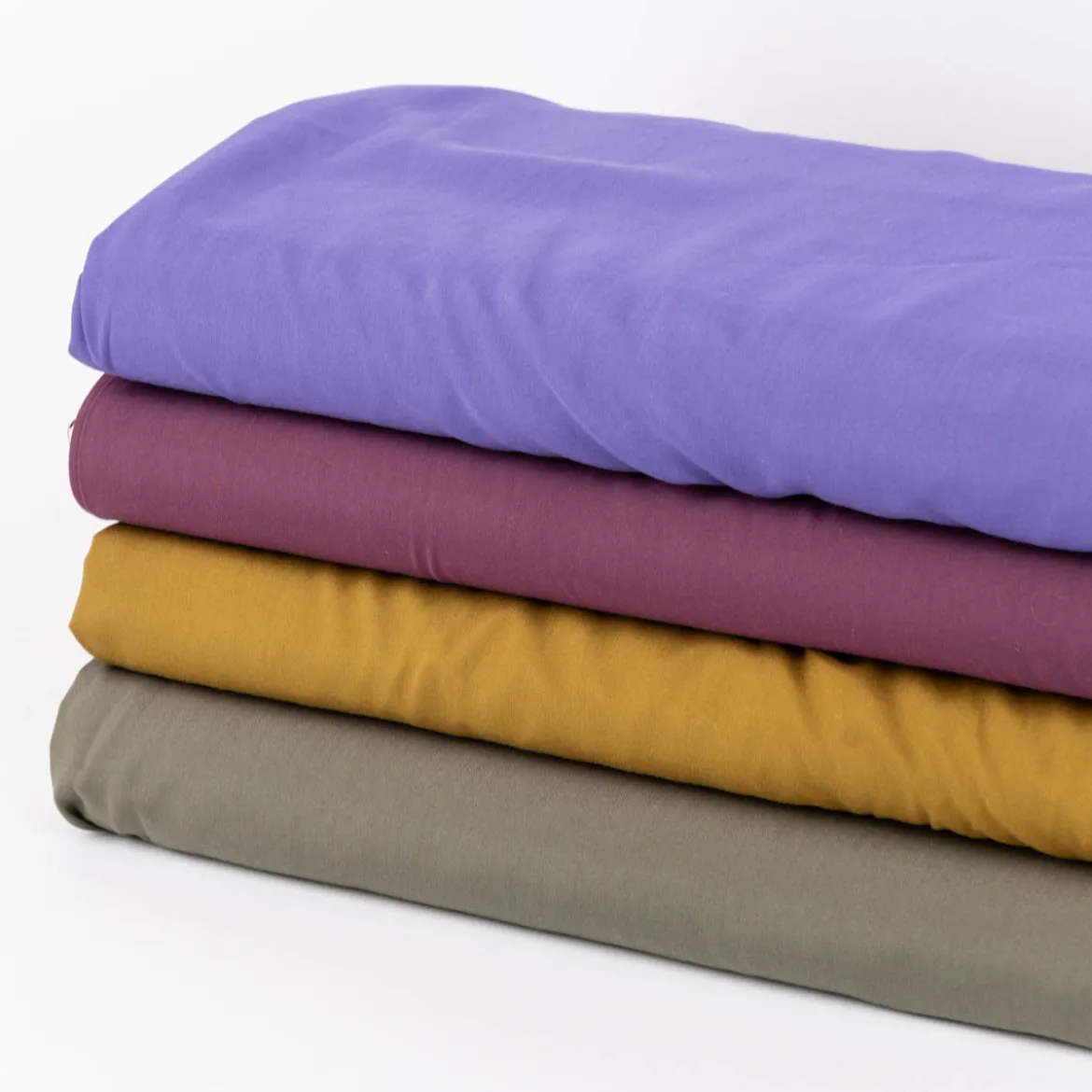 Viskose Stoff Radiance Meterware für Bekleidung uni lila 1,40m Breite