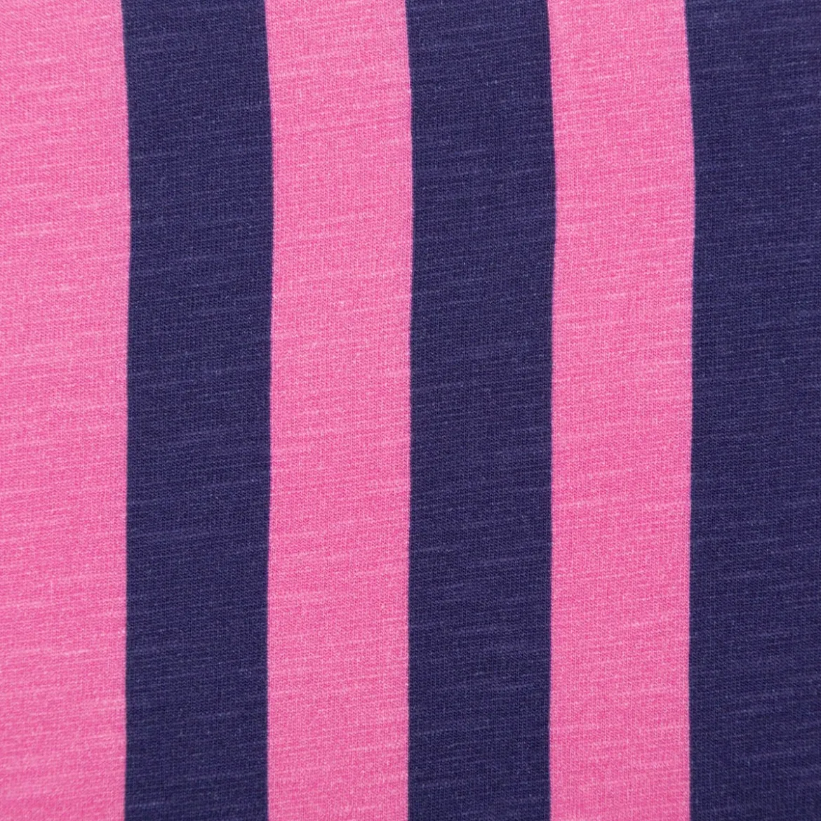 Viskose Stoff Slub Jersey Happy Stripes by Cherry Picking pink dunkelblau von Swafing 1,60m Breite