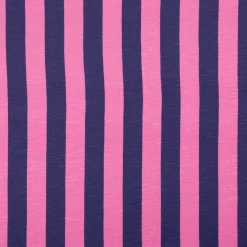 Viskose Stoff Slub Jersey Happy Stripes by Cherry Picking pink dunkelblau von Swafing 1,60m Breite