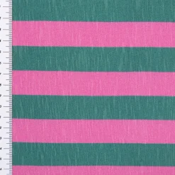 Viskose Stoff Slub Jersey Happy Stripes by Cherry Picking pink grün von Swafing 1,60m Breite
