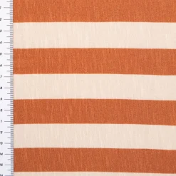 Viskose Stoff Slub Jersey Happy Stripes by Cherry Picking kupfer beige von Swafing 1,60m Breite