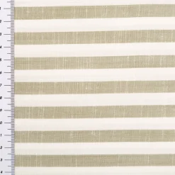 Viskose Stoff Streifen 1cm garngefärbt grün ecru 1,45m Breite