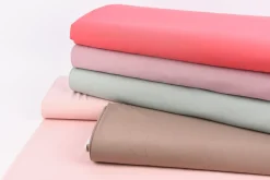 Viskose Stoff Stretch Rosella uni taupe 1,40m Breite