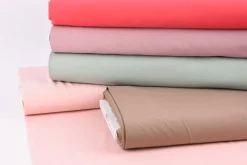 Viskose Stoff Stretch Rosella uni taupe 1,40m Breite