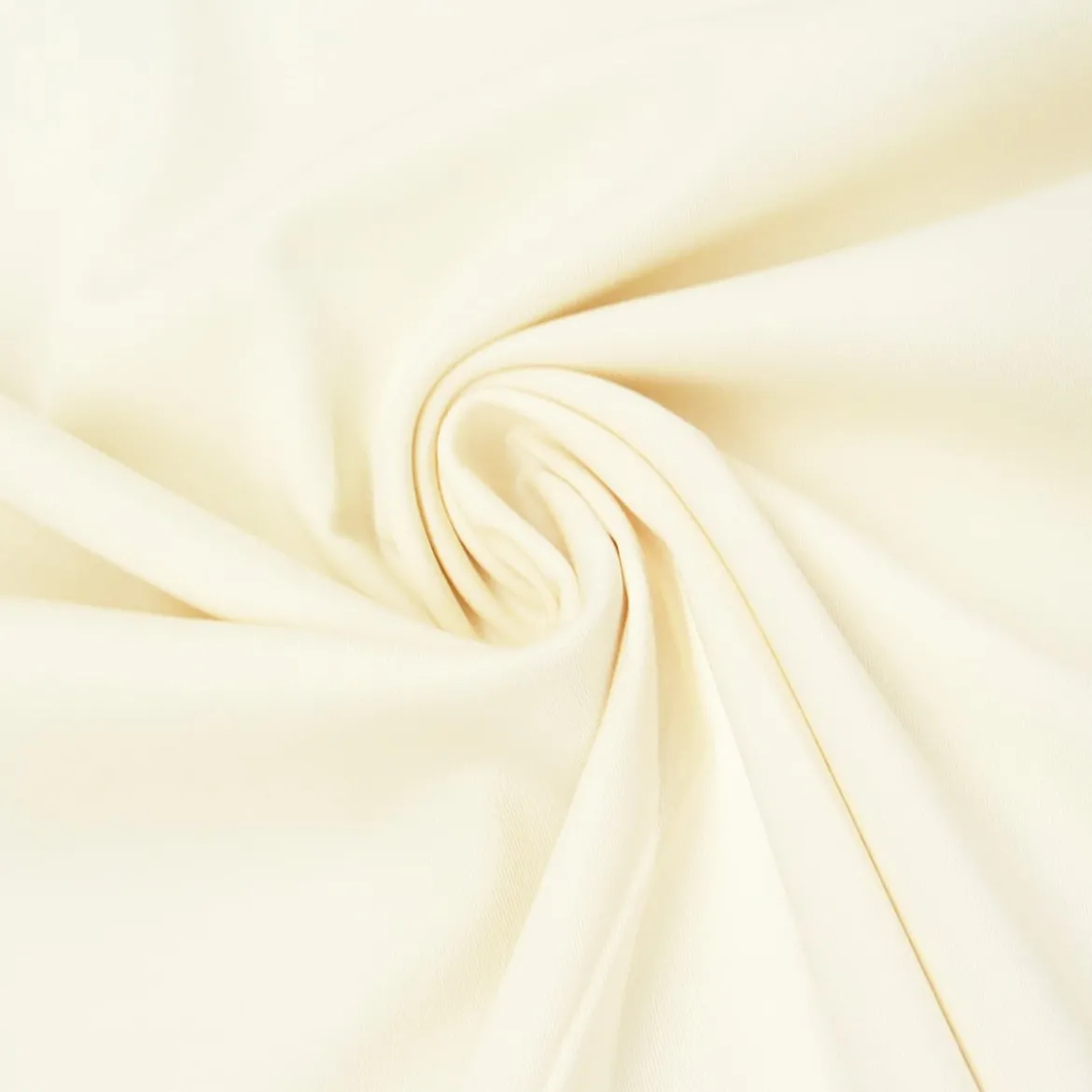 Viskose Stoff Stretch Rosella uni creme 1,40m Breite