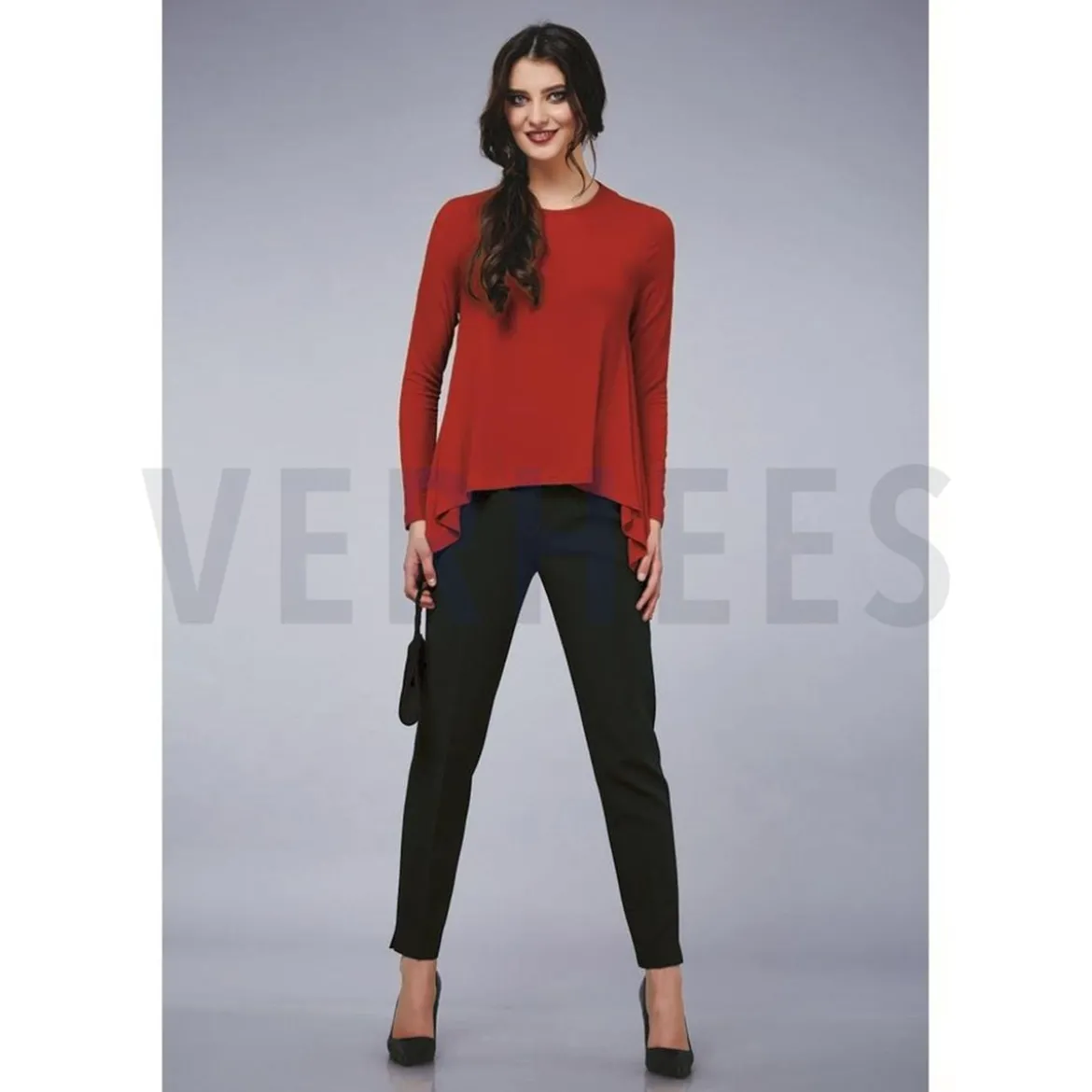Viskose Stoff Stretch Rosella uni lila 1,40m Breite