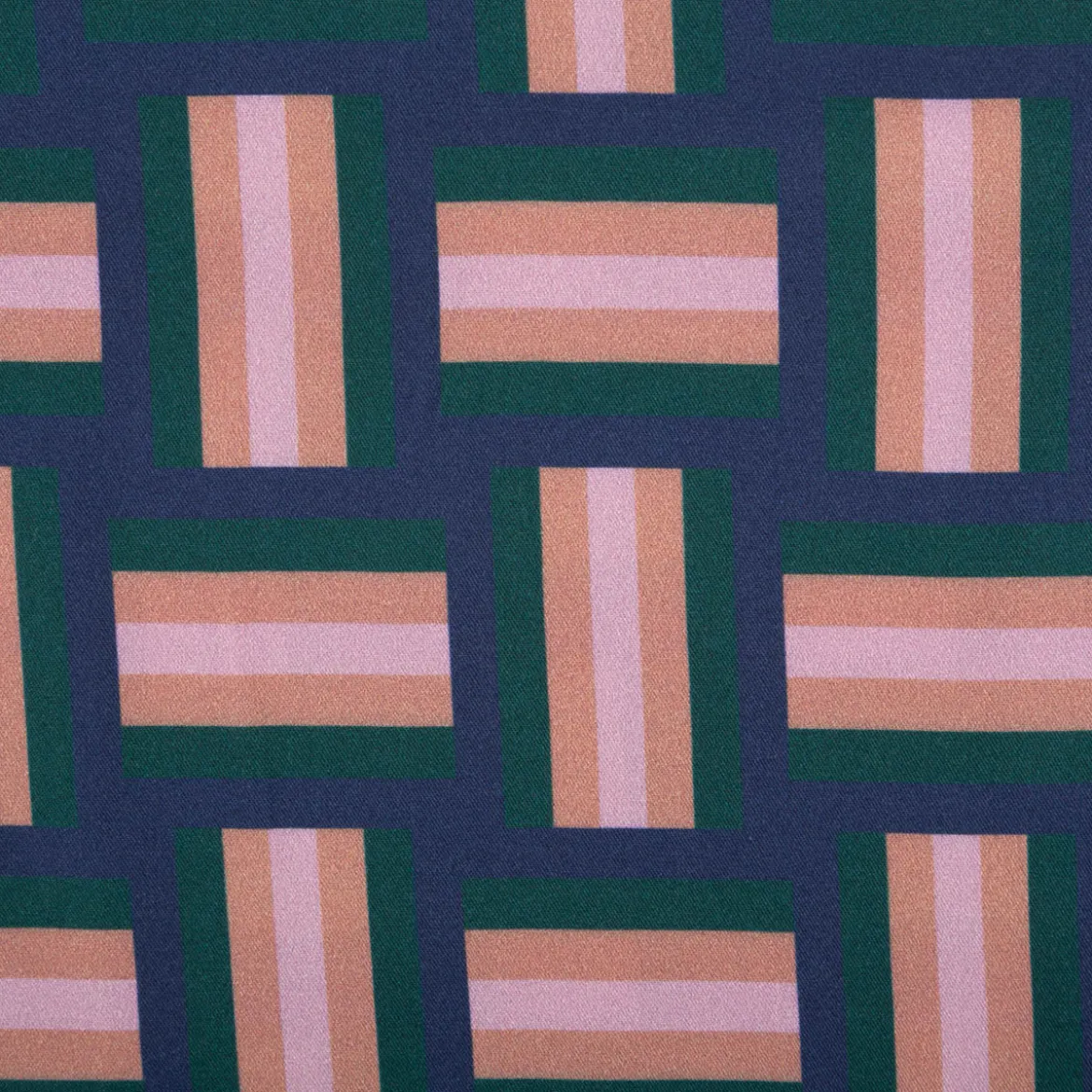 Viskose Stoff Webware Geoluxe Braid Stripe by Ki-ba-doo Streifen royalblau von Swafing 1,50m Breite