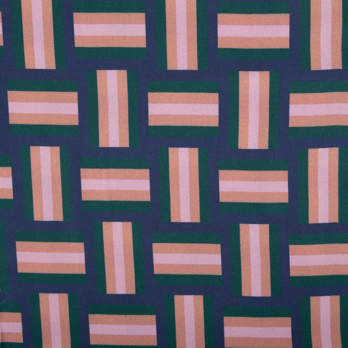 Viskose Stoff Webware Geoluxe Braid Stripe by Ki-ba-doo Streifen royalblau von Swafing 1,50m Breite