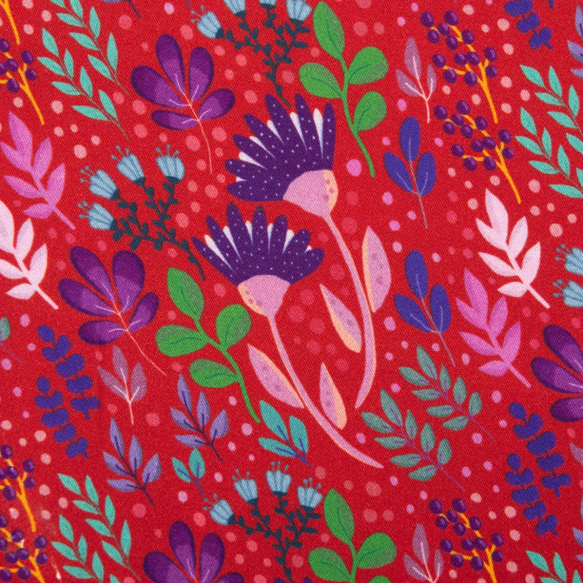 Viskose Stoff Webware In Full Bloom by Emjo-Design von Swafing rot bunt 1,50m Breite