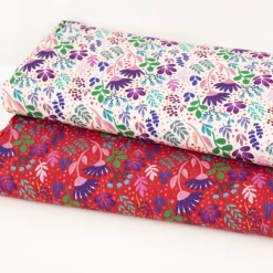 Viskose Stoff Webware In Full Bloom by Emjo-Design von Swafing rot bunt 1,50m Breite