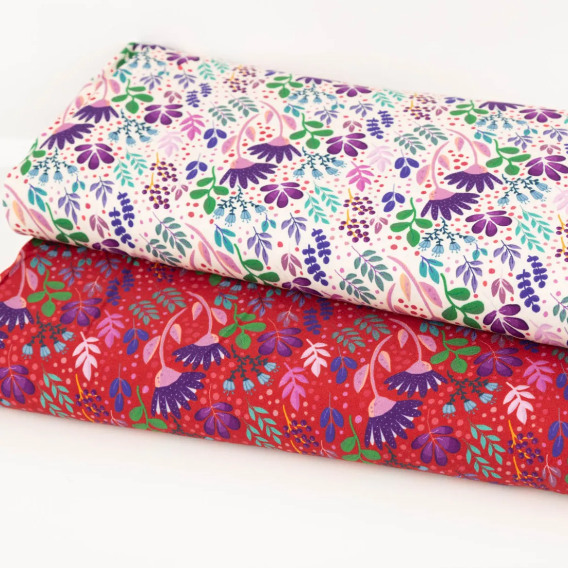 Viskose Stoff Webware In Full Bloom by Emjo-Design von Swafing rot bunt 1,50m Breite