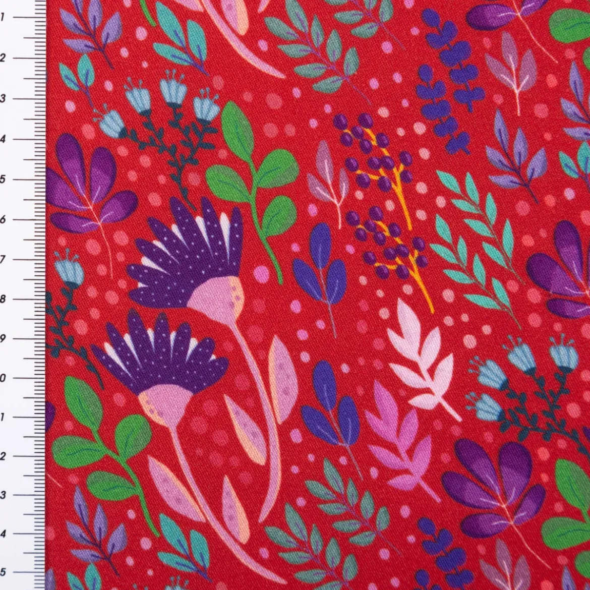 Viskose Stoff Webware In Full Bloom by Emjo-Design von Swafing rot bunt 1,50m Breite