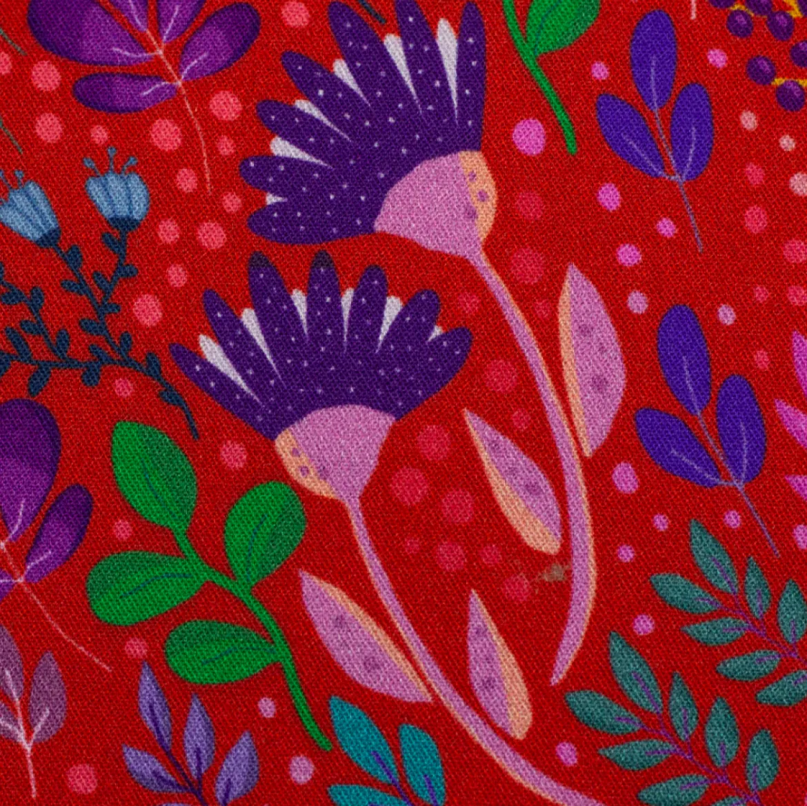 Viskose Stoff Webware In Full Bloom by Emjo-Design von Swafing rot bunt 1,50m Breite