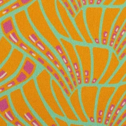 Viskose Stoff Webware Vienna Coral by Bienvenido Colorido von Swafing gelb 1,50m Breite