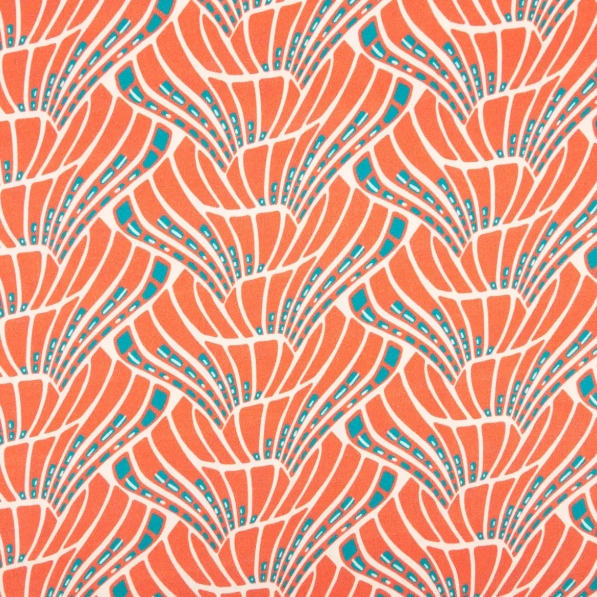 Viskose Stoff Webware Vienna Coral by Bienvenido Colorido von Swafing koralle 1,50m Breitevienna