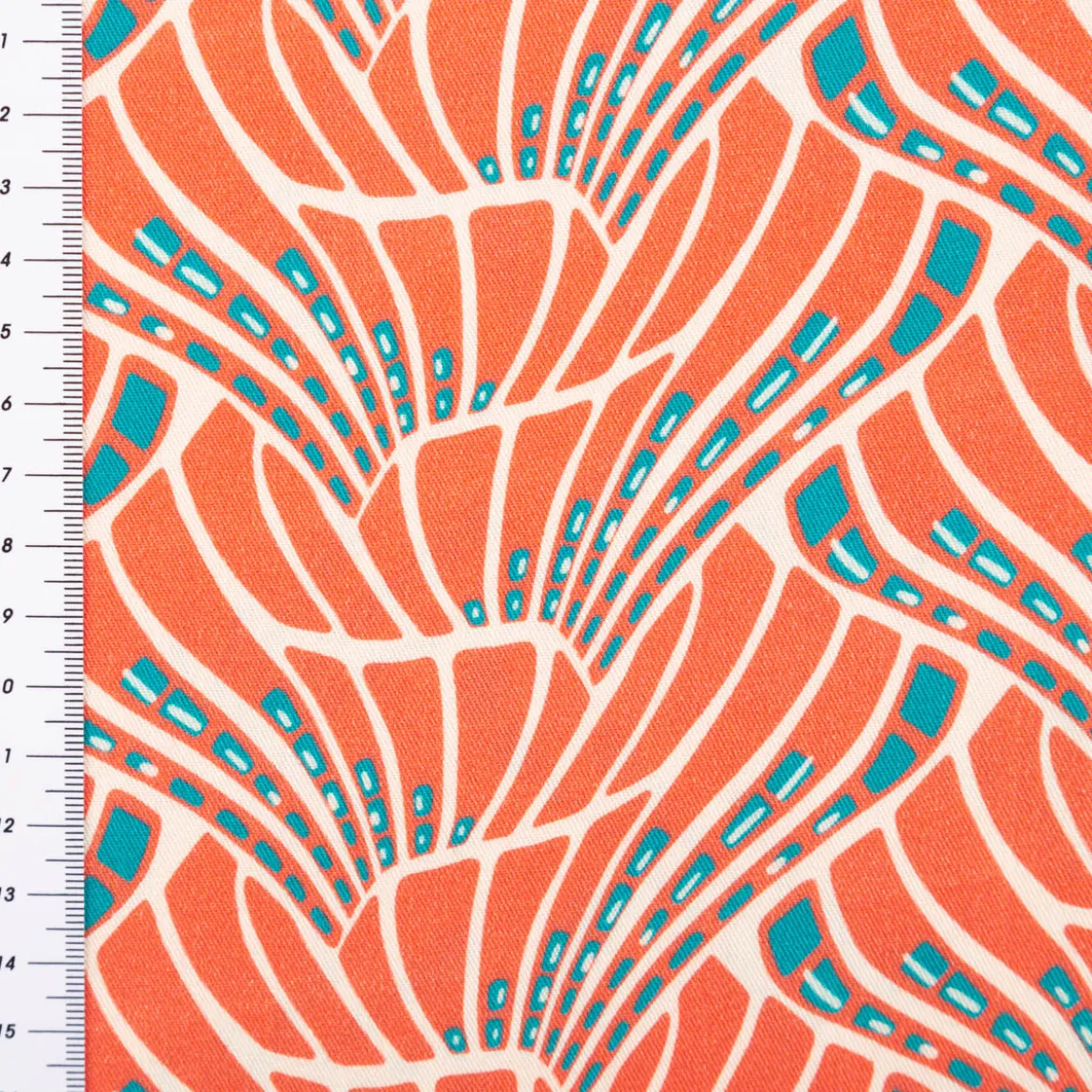 Viskose Stoff Webware Vienna Coral by Bienvenido Colorido von Swafing koralle 1,50m Breitevienna