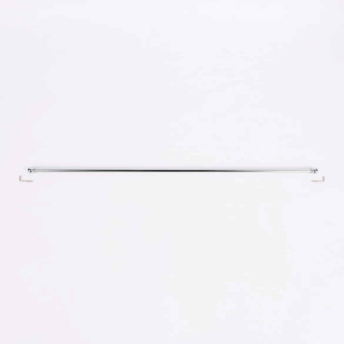 Vitragenstange Jubi Chrom silberfarbig glänzend 50-80cm
