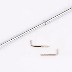 Vitragenstange Jubi Chrom silberfarbig ausziehbar 40-60cm