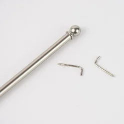 Vitragenstange Jubi Nickel silberfarbig matt 40-60cm