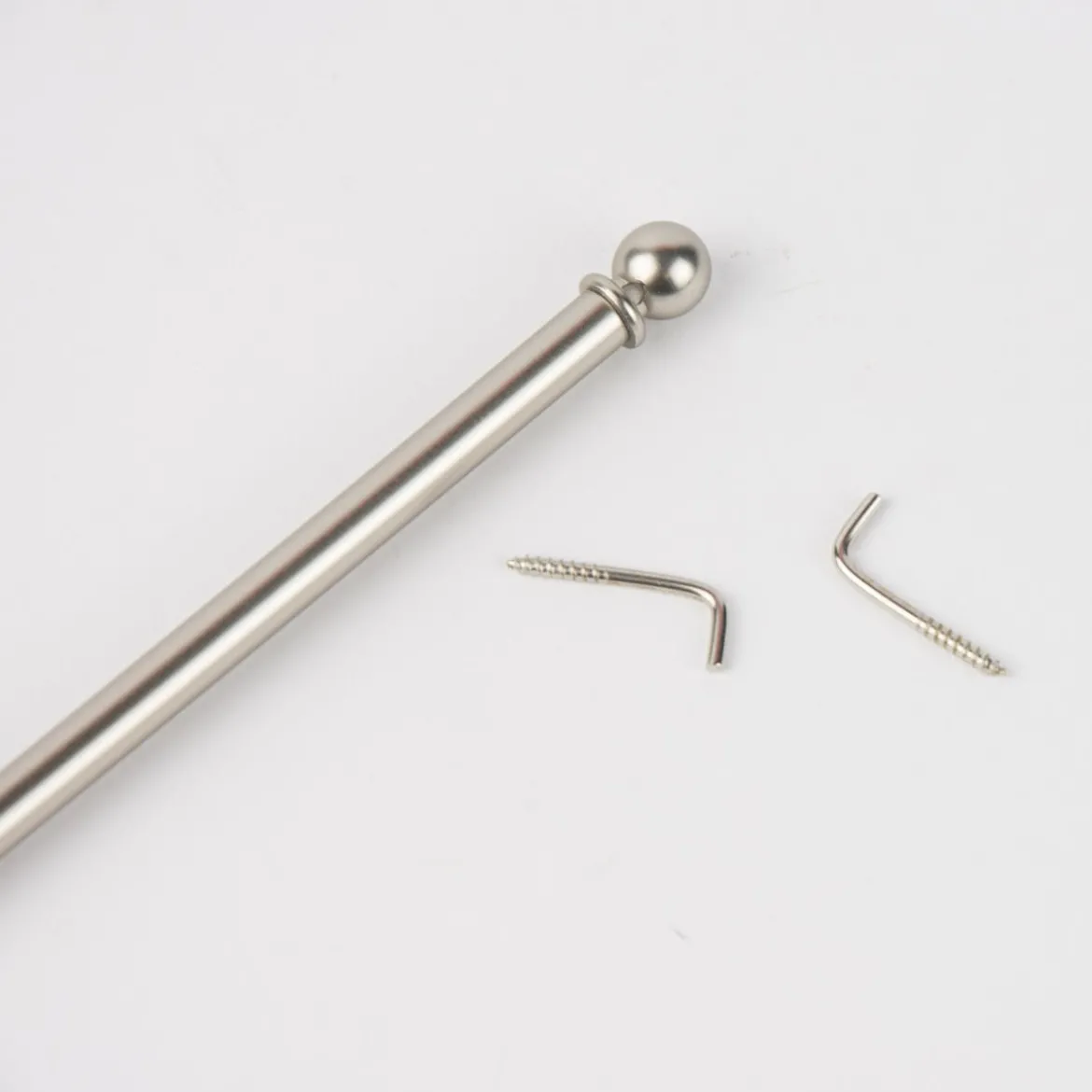 Vitragenstange Jubi Nickel silberfarbig matt 50-80cm